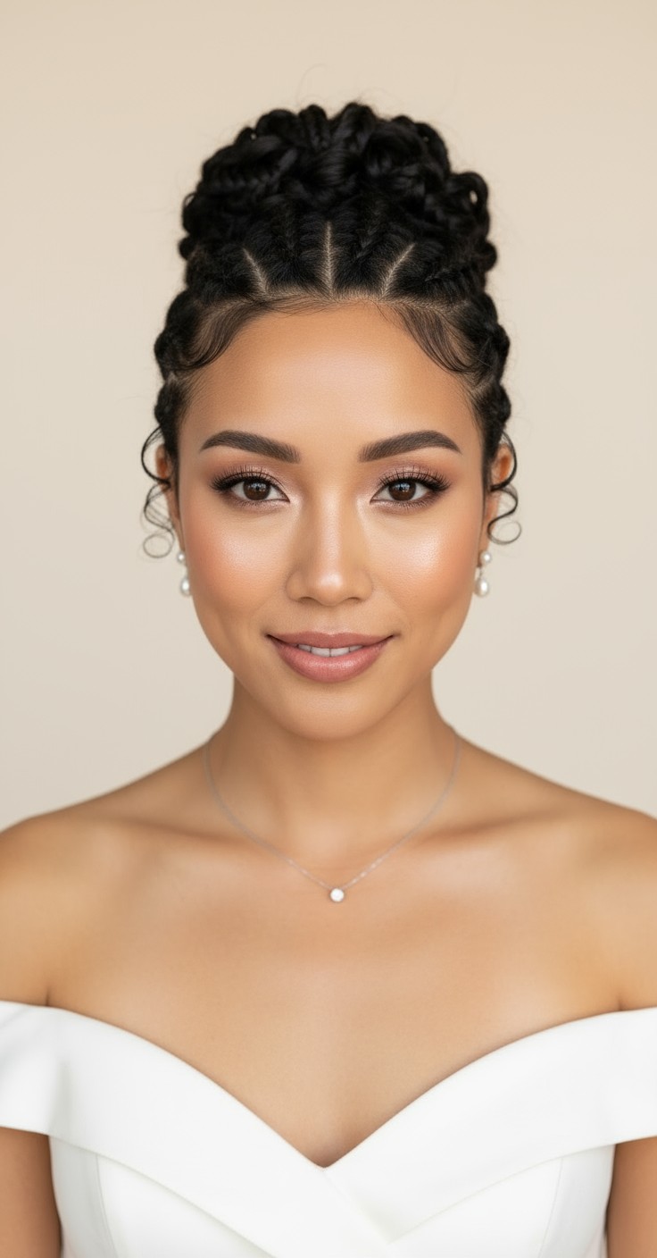 After Knotless Braids Wedding Style